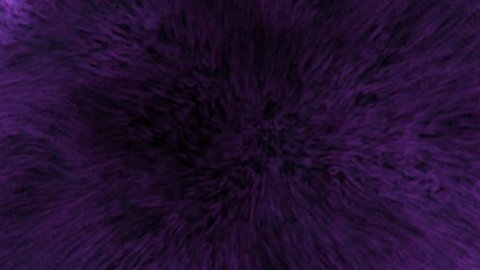 From the middle of the screen, a mass of thin, wavy purple smoke radiates across the entire width. Abstract energy flows.