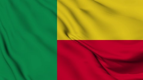 Flag of Benin. High quality 4K resolution