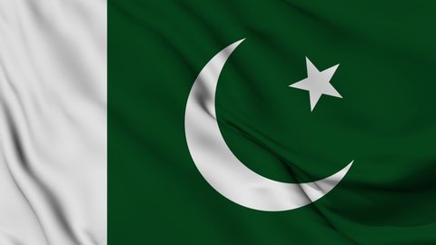 Flag of Pakistan. High quality 4K resolution