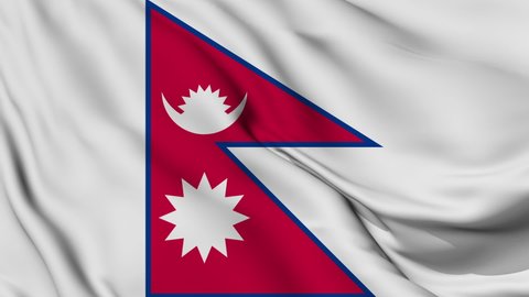 Flag of Nepal. High quality 4K resolution