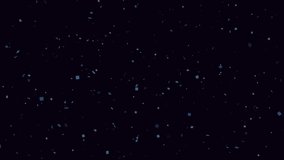 Endless confetti falling from above ( loop ). Animation  blue confetti on dark screen. Footage. MP4. - Powered by Shutterstock - Get 15% off with code: PIKWIZARD15