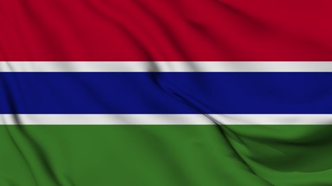 Flag of Gambia. High quality 4K resolution