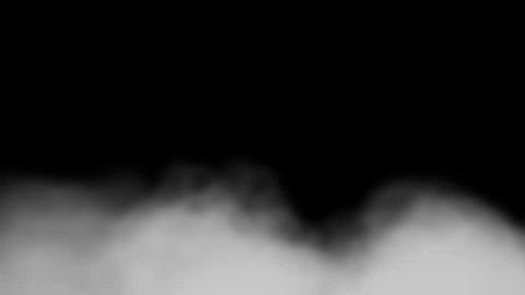 Abstract white smoke in moving. Smoke, Cloud of cold fog in light spot background. Light, white, fog, cloud, black background, 4k, ice smoke cloud. Floating fog, vapor, fog - realistic smoke 