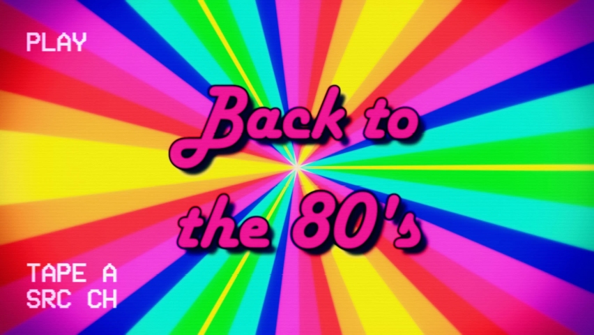 Intro vintage. 1980s text. 80s text. SINGSTAR back to the 80s.