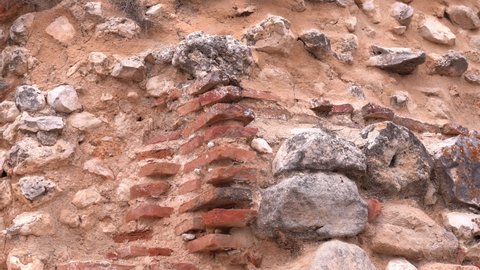 Detail of the tower of the Torremocha Castle in Santorcaz, a municipality in the Community of Madrid, Spain, January 24, 2022.