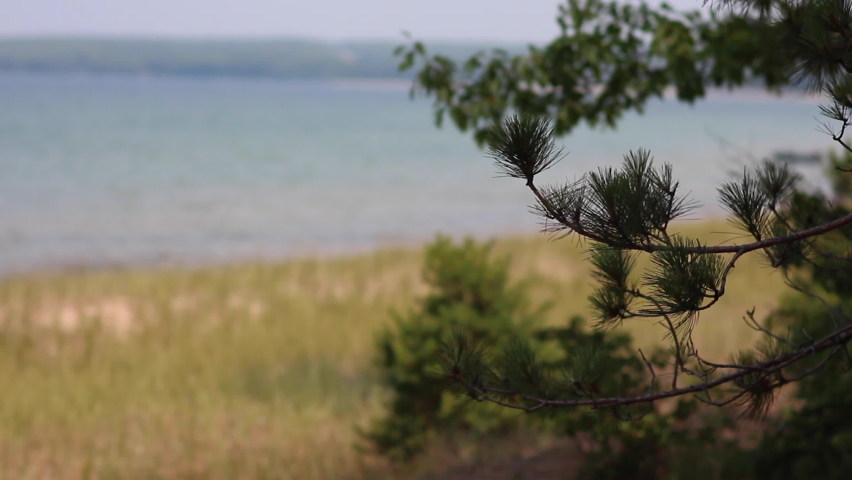 Lake Superior Beach in Mid August.  Slightly warm water in Michigan