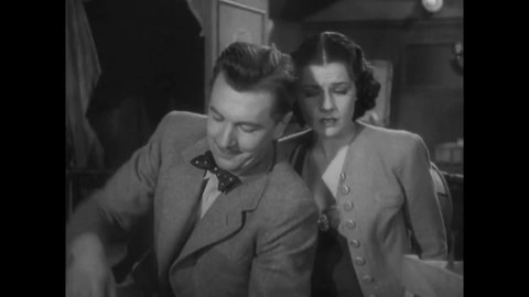 CIRCA 1938 - In this mystery movie, a man impersonates Sherlock Holmes as he and his girlfriend try to crack the case of a missing person.