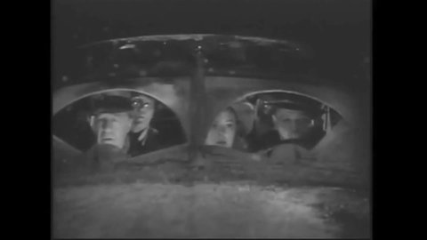 CIRCA 1941 - In this drama film, three neighbors drive through a winter storm in hopes of catching a friend before he commits suicide.
