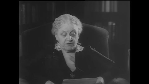 CIRCA 1930s - Suffragette pioneer Carrie Chapman Catt speaks on the long, troubled history of the fight for women's votes.