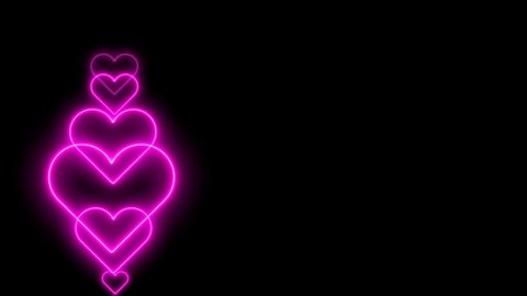 heart attack looping motion background shapes abstract pink pattern.