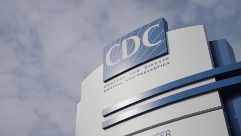 Atlanta, Georgia - Jan 24, 2022: U.S. CDC (Center for Disease Control) sign