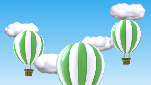 St. Patrick's day Hot air balloon greetings