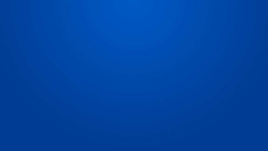 White line Scary monster - Frankenstein face icon isolated on blue background. Happy Halloween party. 4K Video motion graphic animation.