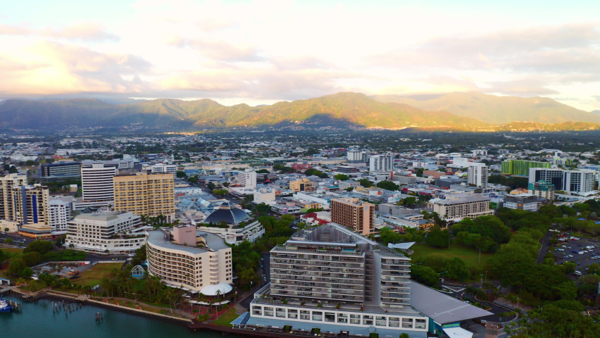 Aerial View Of Cairns City And China-man Creek In Queensland, Australia.