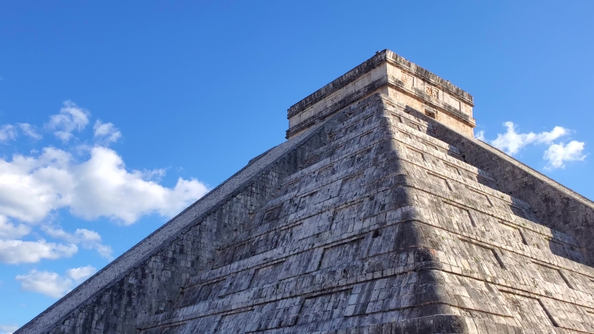 Chichen Itza, one of the largest Maya cities, a large pre-Columbian city built by the Maya people. The archaeological site is located in Yucatan State, Mexico.