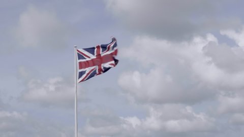 British Union Jack Flag Stock Footage
