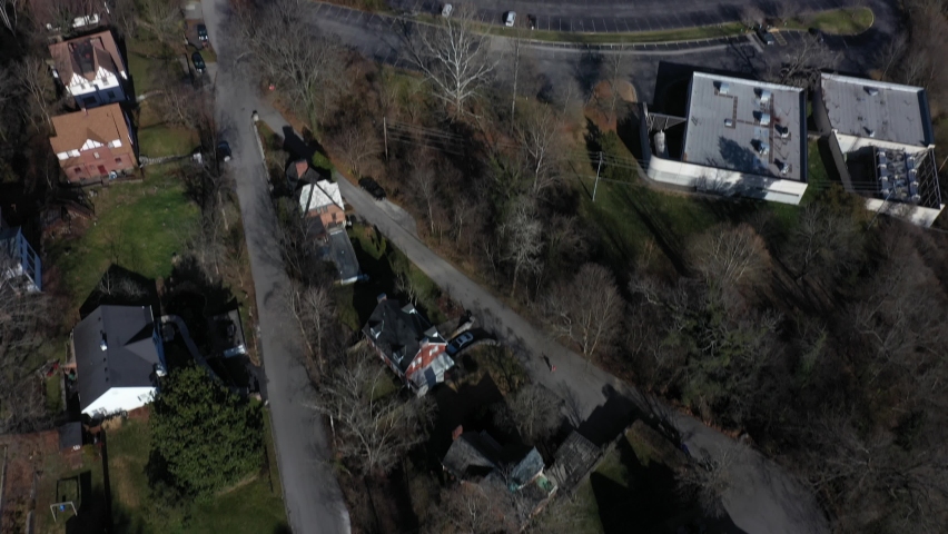 Frankfurt Kentucky Downtown Aerial Capitol Reveal