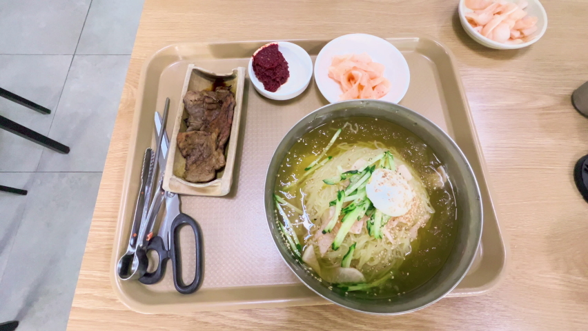 Milmyeon, famous Korean food in Busan