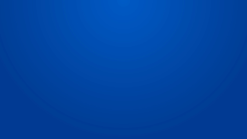 White line King crown icon isolated on blue background. 4K Video motion graphic animation.
