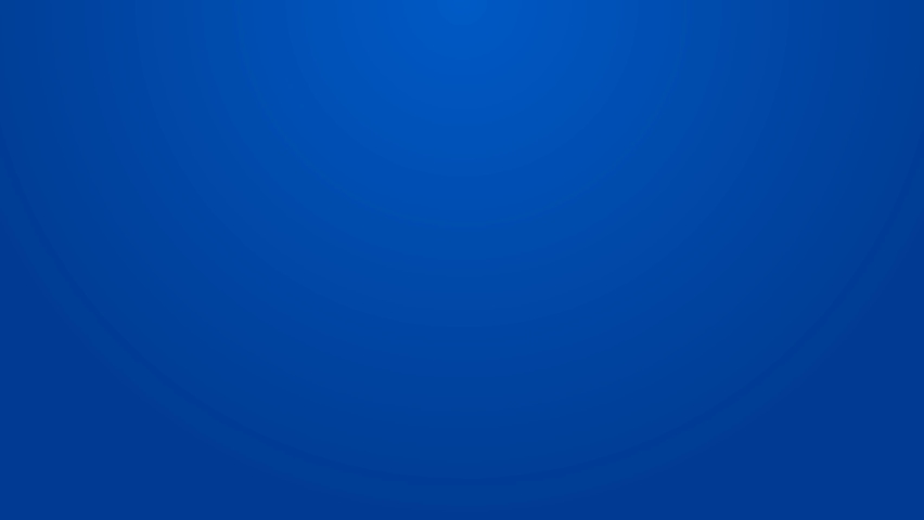 White line Medieval bow and arrow icon isolated on blue background. Medieval weapon. 4K Video motion graphic animation.