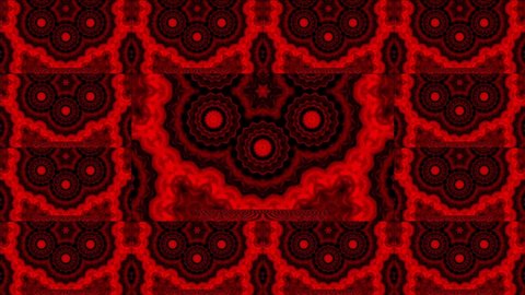 abstract animated colorful red kaleidoscope, glitch effect