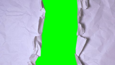 paper folding stop motion ,4k Paper animation, slow motion over green screen, chromakey, folding