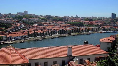 The Douro River in Porto, Portugal. Porto is one of the most popular tourist destinations in Europe.