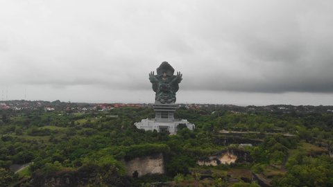 Garuda Wisnu Kencana statue | 4K drone video