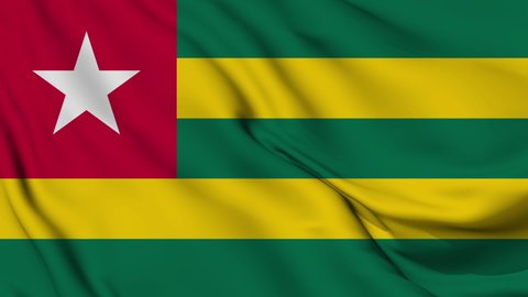 Flag of Togo. High quality 4K resolution