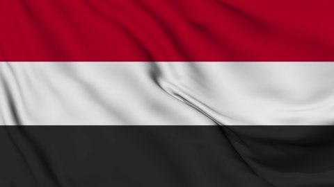 Flag of Yemen. High quality 4K resolution