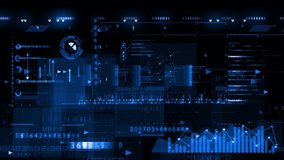 4K financial stock chart, Business tech digital Data trend hud 
 Graph, Financial business diagram with charts and stock numbers showing profits and losses over time dynamically.  - Powered by Shutterstock - Get 15% off with code: PIKWIZARD15