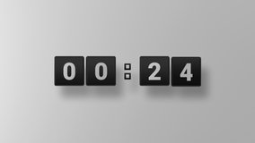 Countdown. Countdown 5 minutes. Countdown on glossy black box. Black cube. White background. 3D. 3D Rendering - Powered by Shutterstock - Get 15% off with code: PIKWIZARD15