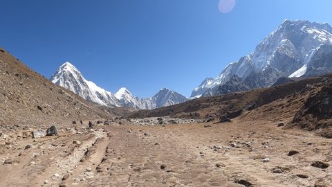World's fourth-highest peak Mount Lhotse trek. 