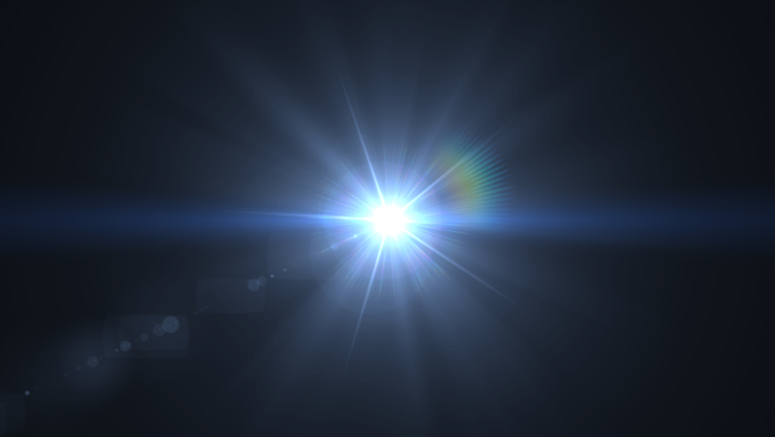 lens flare effects on black background