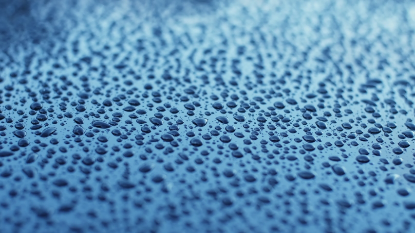 Pure Drops of Water on Flat Metal Surface