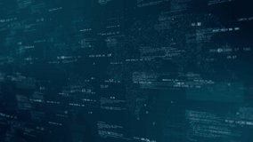 Motion graphic of Blue digital cyberspace with program code levitation on futuristic map background technology abstract background concept seamless loop video - Powered by Shutterstock - Get 15% off with code: PIKWIZARD15