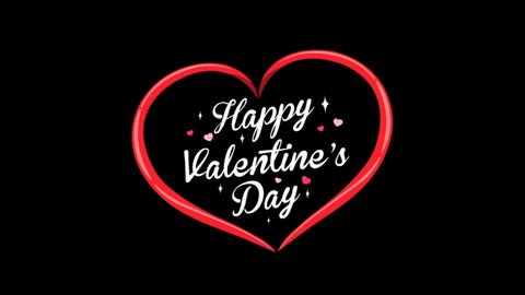 Happy Valentines Day , Full hd basic Valentines day Animation. Valentines Day wish for You