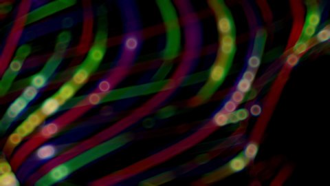 Beautiful abstract background with neon lines and bokeh