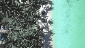 Drone video of a beach in Mauritius called Plage de Trou aux Biches