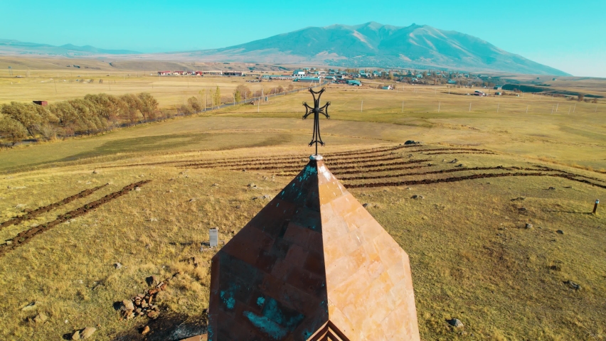 Ancient christian church on a hill