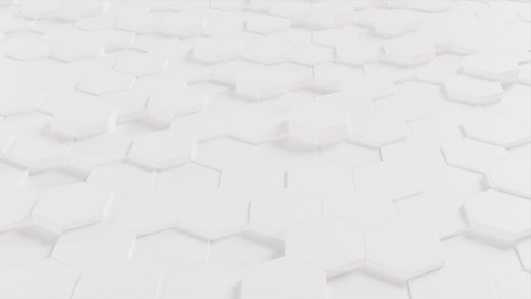 3D Rendering Numerous Hexagon 3D illustration Background. abstract clean minimal wallpaper background