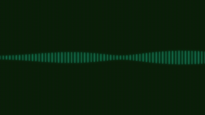 Audio Spectrum Analog Dots Average Animation on Green LED Panel - Powered by Shutterstock - Get 15% off with code: PIKWIZARD15