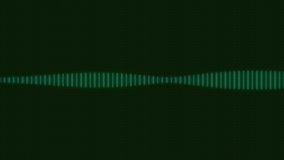 Audio Spectrum Analog Dots Average Animation on Green LED Panel