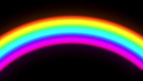 Rainbow Animation on Black Background - Powered by Shutterstock - Get 15% off with code: PIKWIZARD15