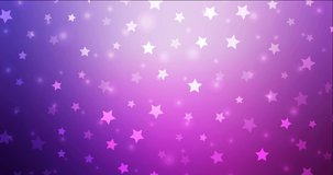 4K looping light purple, pink flowing video in Xmas style. Colorful fashion clip with gradient stars, snowflakes. Flicker for video designers. 4096 x 2160, 30 fps.
