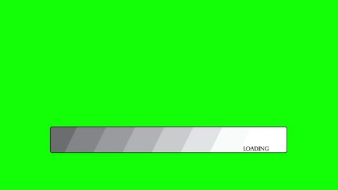 white light loading animation running. loading animation with green screen background