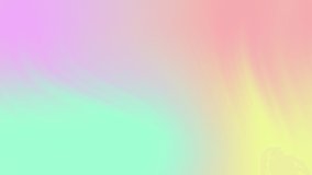 Abstract gradient looping background slow delicate motion, pastel fresh colours.