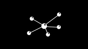 Glitch molecules icon on black background. Creative 4k footage for your video project. - Powered by Shutterstock - Get 15% off with code: PIKWIZARD15