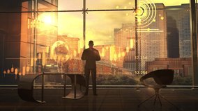 Trading the future through virtual reality, 3D render. - Powered by Shutterstock - Get 15% off with code: PIKWIZARD15