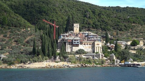 Docheiariou (Dochiariou) monastery at Mount Athos in Autonomous Monastic State of the Holy Mountain, Chalkidiki, Greece